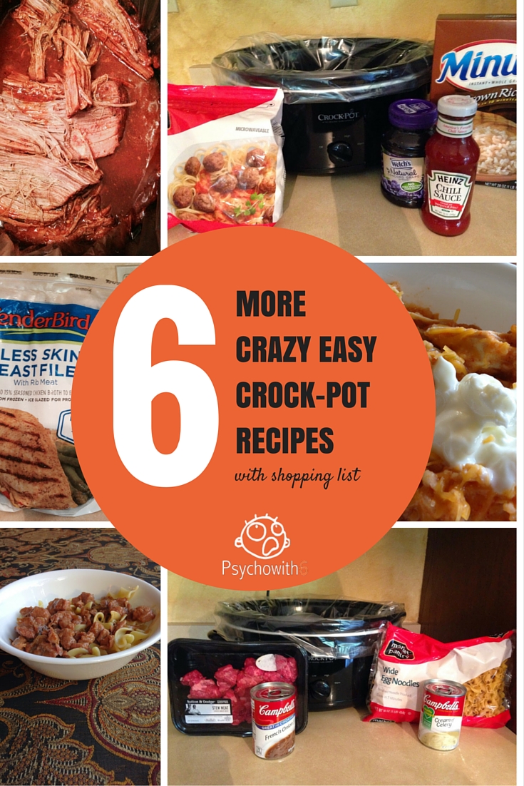 recipes with shopping list