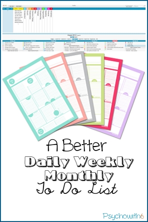 a better daily weekly monthly to do list