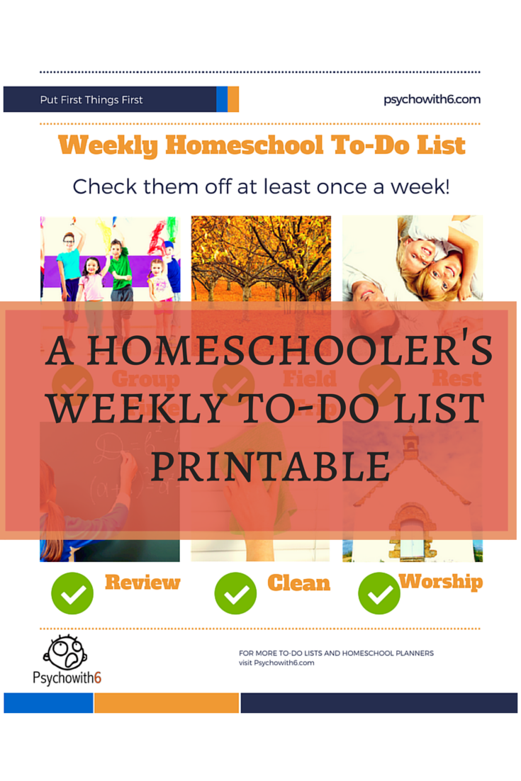 Printable Homeschool To Do List | free homeschool weekly to do list printable Printable Homeschool To Do List | free homeschool weekly to do list printable