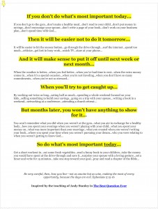 Do What's Most Important - free motivational printable